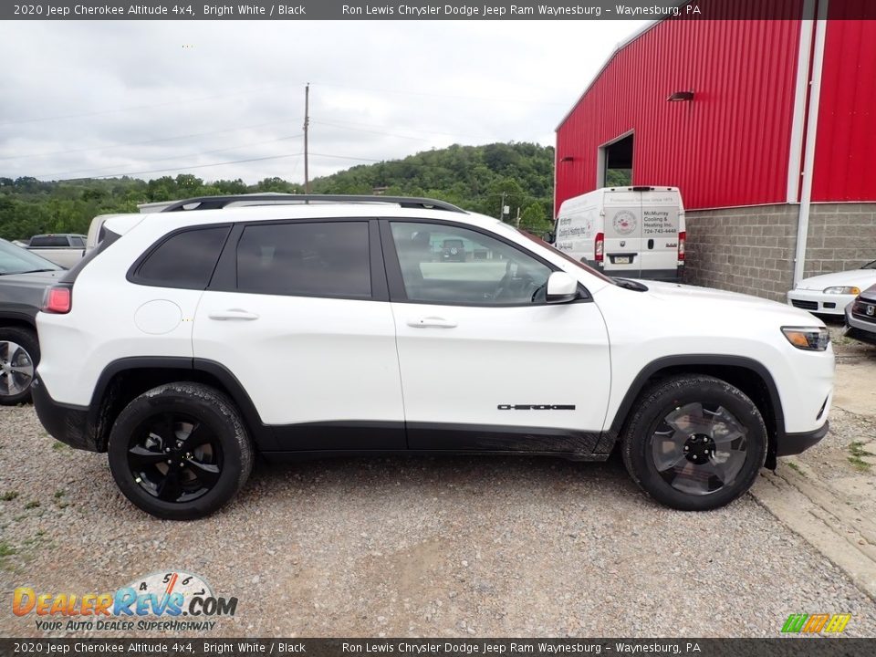 2020 Jeep Cherokee Altitude 4x4 Bright White / Black Photo #6