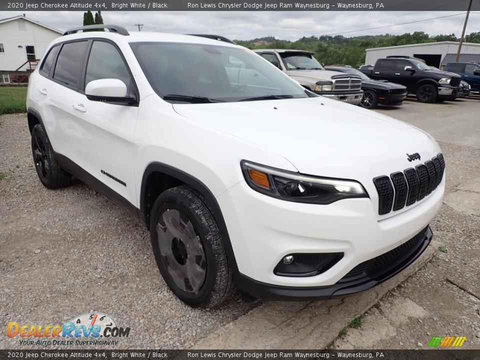 2020 Jeep Cherokee Altitude 4x4 Bright White / Black Photo #7