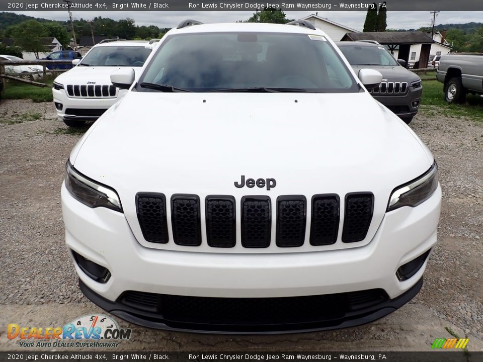 2020 Jeep Cherokee Altitude 4x4 Bright White / Black Photo #8