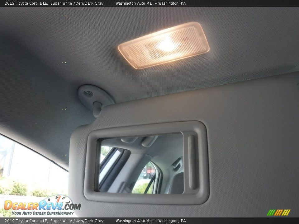 2019 Toyota Corolla LE Super White / Ash/Dark Gray Photo #21