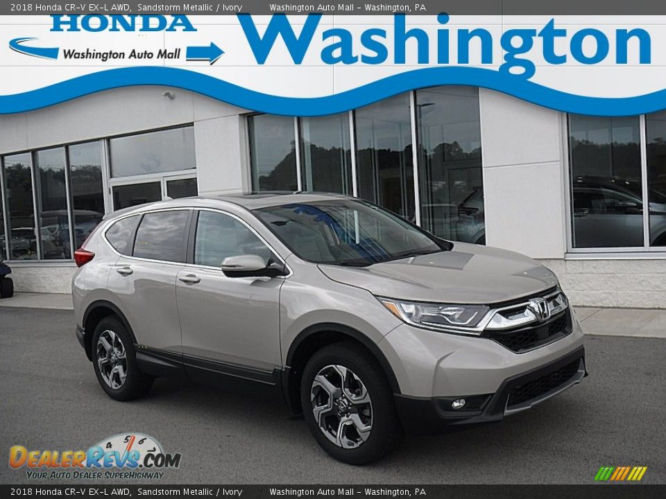 2018 Honda CR-V EX-L AWD Sandstorm Metallic / Ivory Photo #1