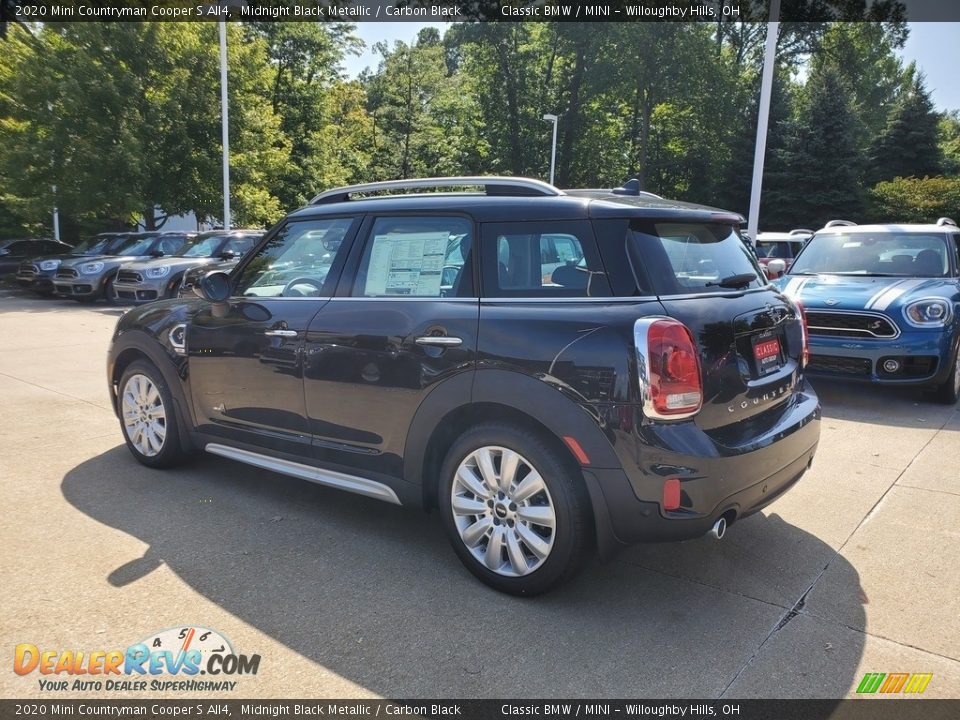 2020 Mini Countryman Cooper S All4 Midnight Black Metallic / Carbon Black Photo #2