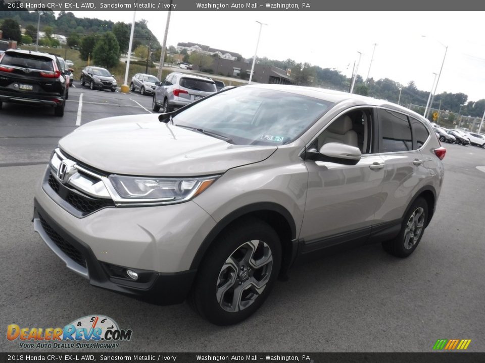 2018 Honda CR-V EX-L AWD Sandstorm Metallic / Ivory Photo #6