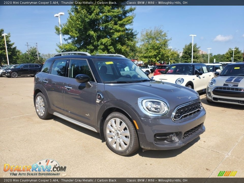 2020 Mini Countryman Cooper S All4 Thunder Gray Metallic / Carbon Black Photo #1