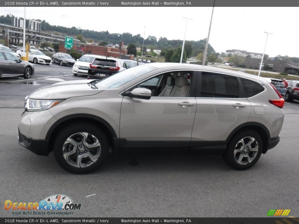 2018 Honda CR-V EX-L AWD Sandstorm Metallic / Ivory Photo #7