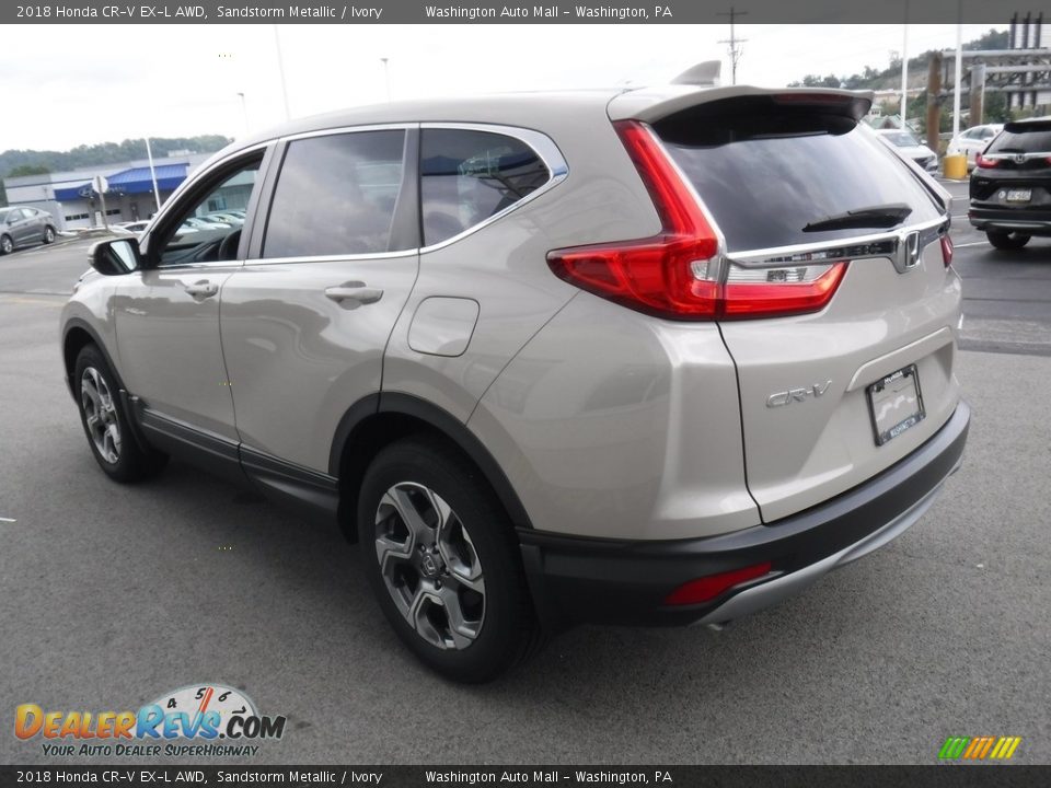 2018 Honda CR-V EX-L AWD Sandstorm Metallic / Ivory Photo #8