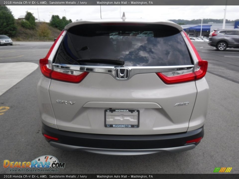 2018 Honda CR-V EX-L AWD Sandstorm Metallic / Ivory Photo #9