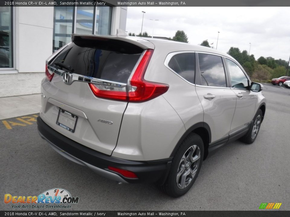 2018 Honda CR-V EX-L AWD Sandstorm Metallic / Ivory Photo #10