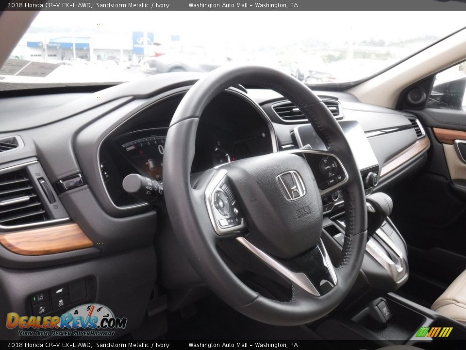 2018 Honda CR-V EX-L AWD Sandstorm Metallic / Ivory Photo #15