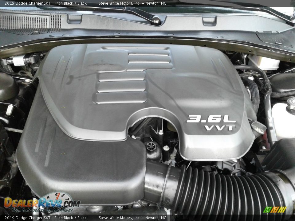 2019 Dodge Charger SXT Pitch Black / Black Photo #9