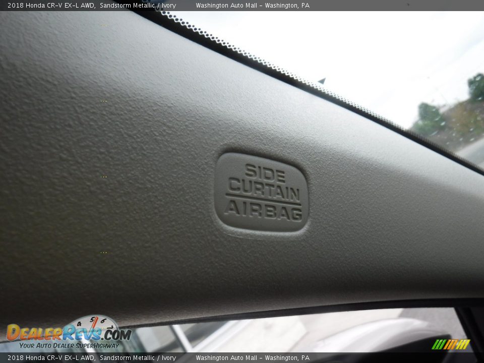 2018 Honda CR-V EX-L AWD Sandstorm Metallic / Ivory Photo #23