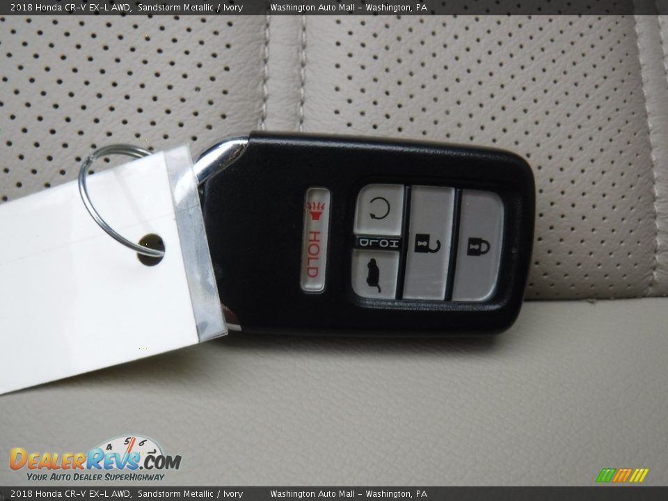2018 Honda CR-V EX-L AWD Sandstorm Metallic / Ivory Photo #28