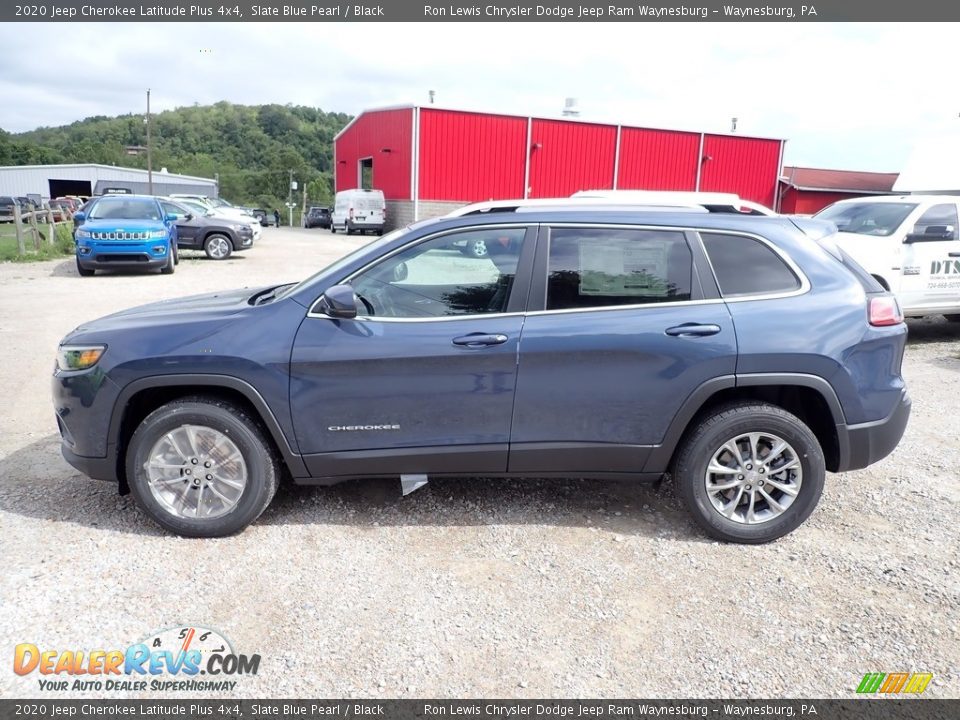 2020 Jeep Cherokee Latitude Plus 4x4 Slate Blue Pearl / Black Photo #2