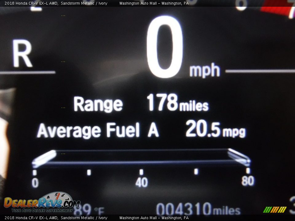2018 Honda CR-V EX-L AWD Sandstorm Metallic / Ivory Photo #30