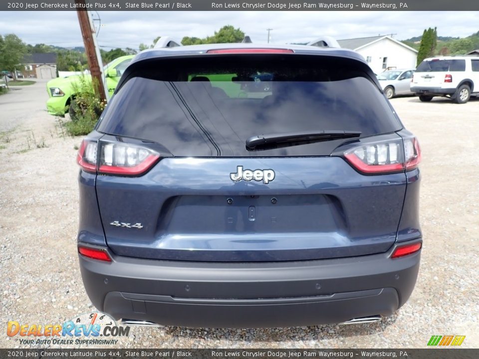 2020 Jeep Cherokee Latitude Plus 4x4 Slate Blue Pearl / Black Photo #4