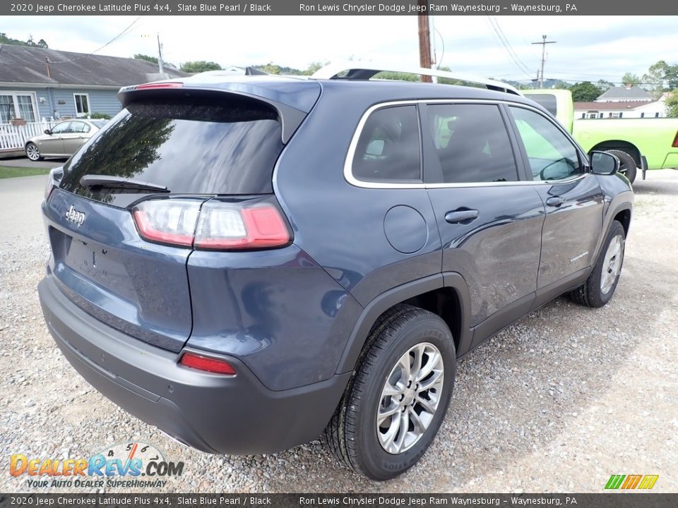 2020 Jeep Cherokee Latitude Plus 4x4 Slate Blue Pearl / Black Photo #5