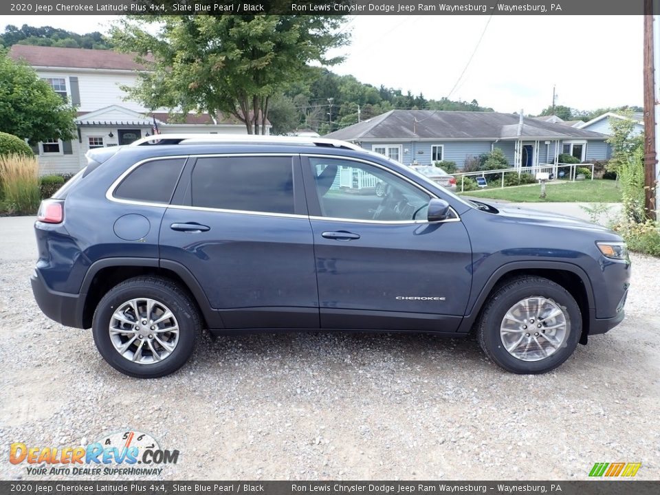 2020 Jeep Cherokee Latitude Plus 4x4 Slate Blue Pearl / Black Photo #6