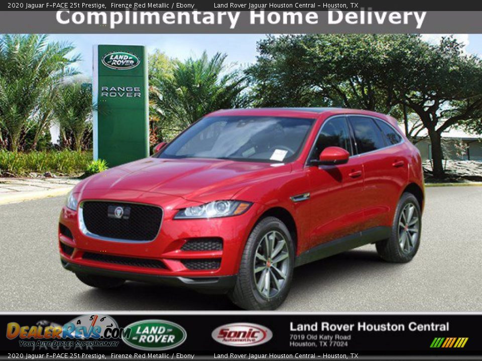 2020 Jaguar F-PACE 25t Prestige Firenze Red Metallic / Ebony Photo #1
