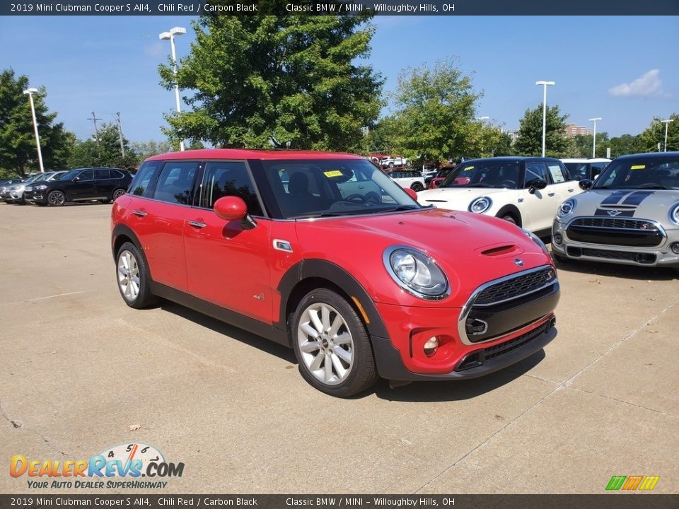 2019 Mini Clubman Cooper S All4 Chili Red / Carbon Black Photo #1