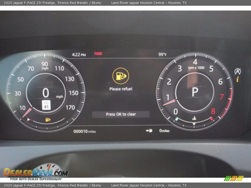 2020 Jaguar F-PACE 25t Prestige Firenze Red Metallic / Ebony Photo #24