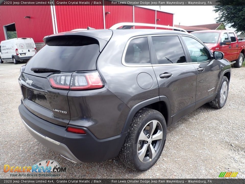 2020 Jeep Cherokee Limited 4x4 Granite Crystal Metallic / Black Photo #5