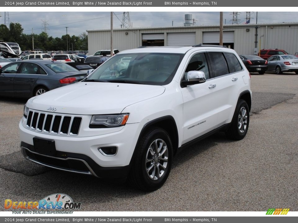 2014 Jeep Grand Cherokee Limited Bright White / New Zealand Black/Light Frost Photo #1