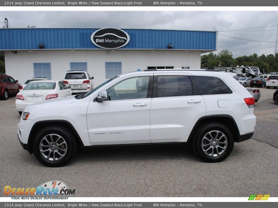 2014 Jeep Grand Cherokee Limited Bright White / New Zealand Black/Light Frost Photo #2