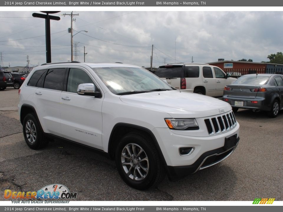 2014 Jeep Grand Cherokee Limited Bright White / New Zealand Black/Light Frost Photo #7
