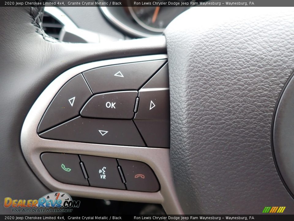 2020 Jeep Cherokee Limited 4x4 Granite Crystal Metallic / Black Photo #19