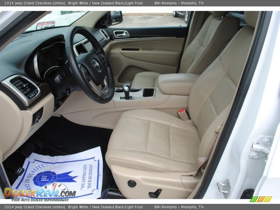 2014 Jeep Grand Cherokee Limited Bright White / New Zealand Black/Light Frost Photo #11