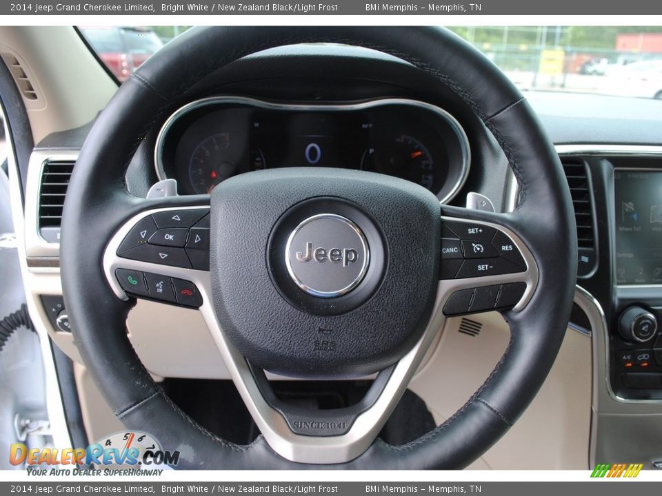 2014 Jeep Grand Cherokee Limited Bright White / New Zealand Black/Light Frost Photo #12