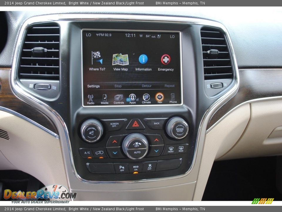 2014 Jeep Grand Cherokee Limited Bright White / New Zealand Black/Light Frost Photo #15