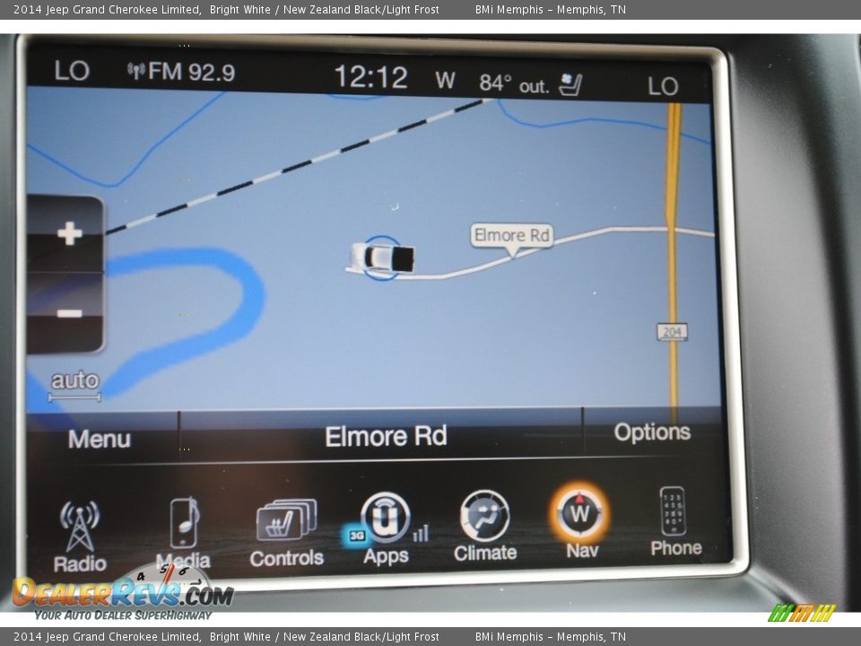 2014 Jeep Grand Cherokee Limited Bright White / New Zealand Black/Light Frost Photo #17