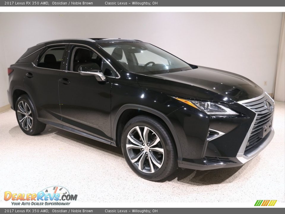 2017 Lexus RX 350 AWD Obsidian / Noble Brown Photo #1