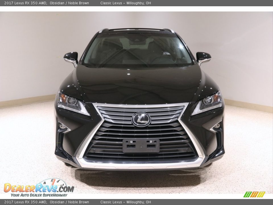 2017 Lexus RX 350 AWD Obsidian / Noble Brown Photo #2