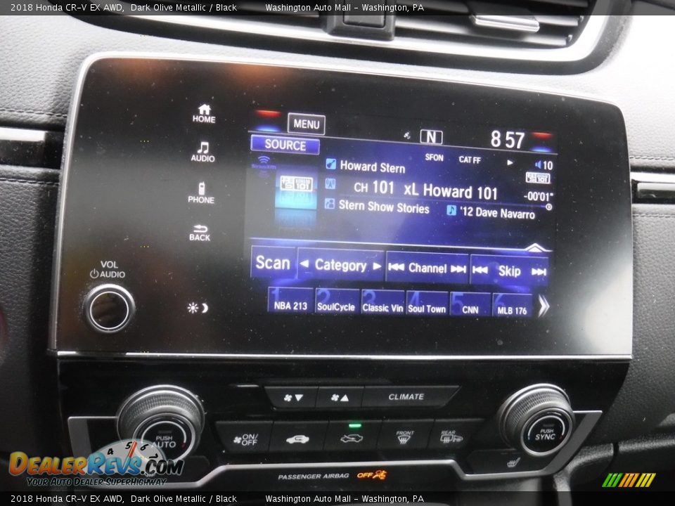 2018 Honda CR-V EX AWD Dark Olive Metallic / Black Photo #4