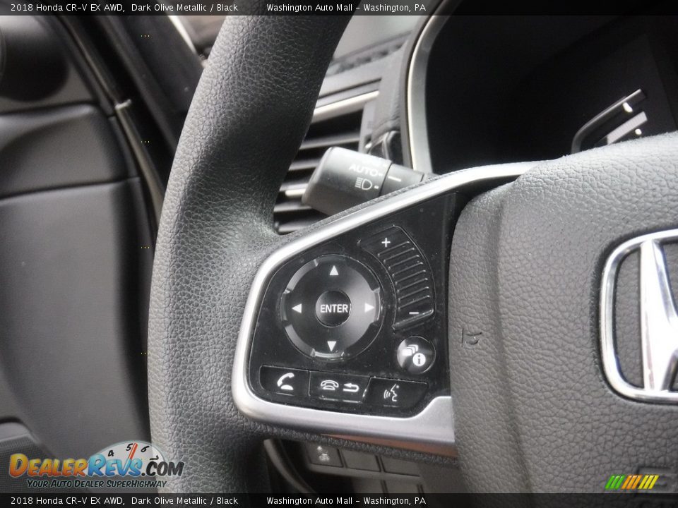 2018 Honda CR-V EX AWD Dark Olive Metallic / Black Photo #7