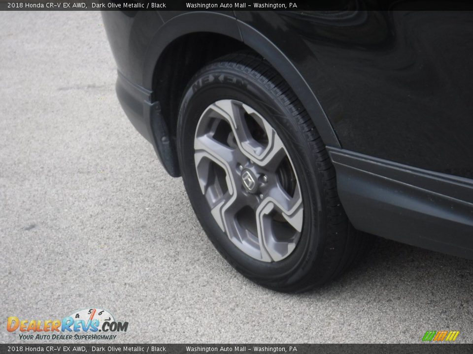 2018 Honda CR-V EX AWD Dark Olive Metallic / Black Photo #9