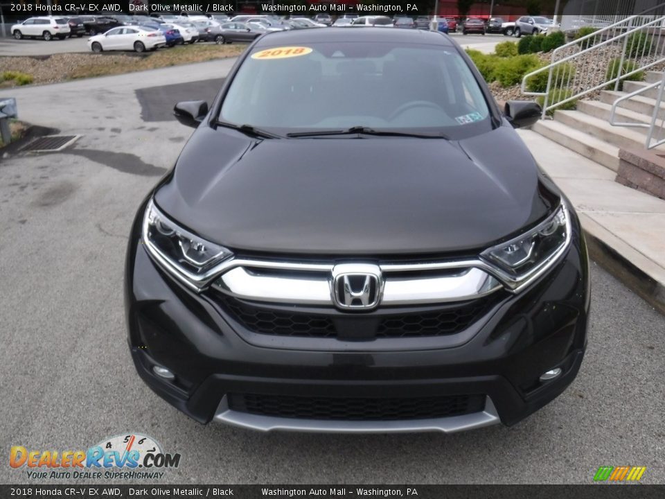 2018 Honda CR-V EX AWD Dark Olive Metallic / Black Photo #11
