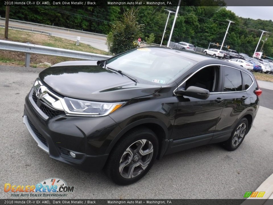 2018 Honda CR-V EX AWD Dark Olive Metallic / Black Photo #12