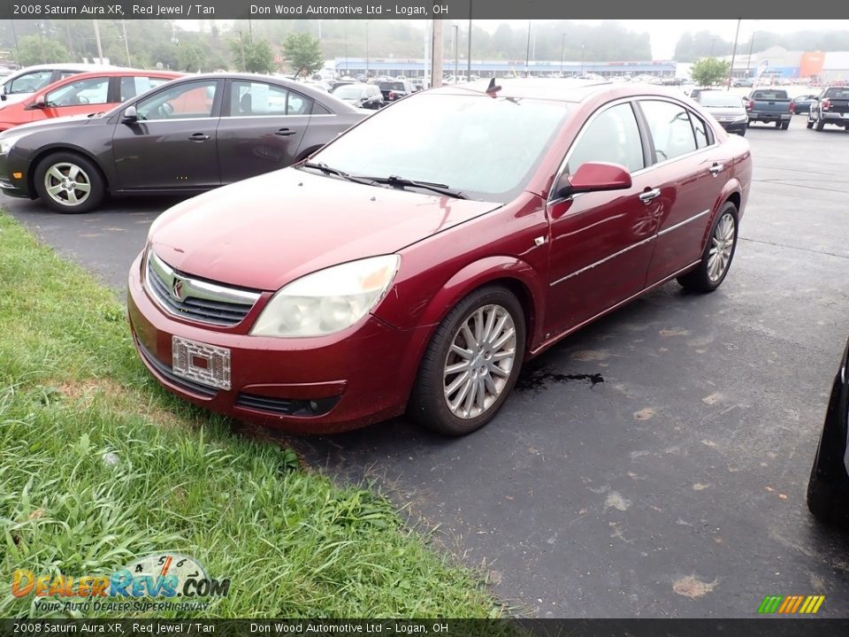 2008 Saturn Aura XR Red Jewel / Tan Photo #5