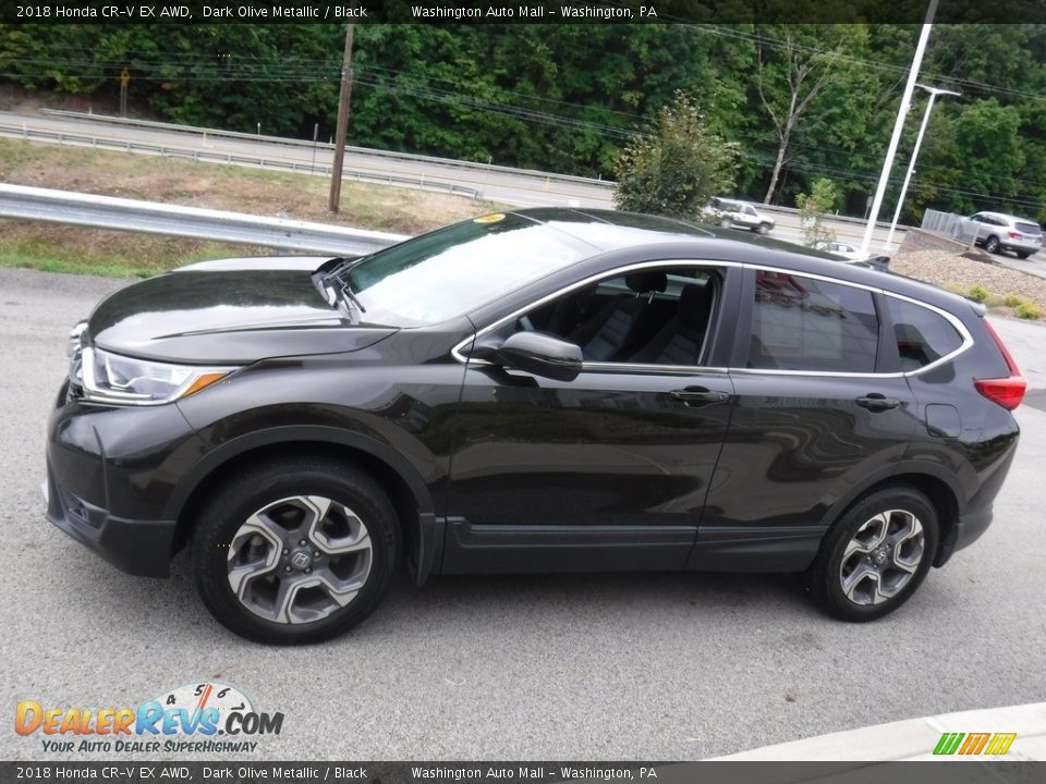2018 Honda CR-V EX AWD Dark Olive Metallic / Black Photo #13