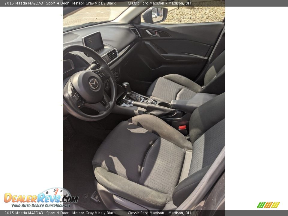 2015 Mazda MAZDA3 i Sport 4 Door Meteor Gray Mica / Black Photo #11