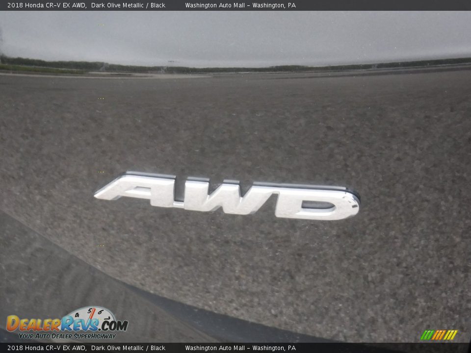 2018 Honda CR-V EX AWD Dark Olive Metallic / Black Photo #16