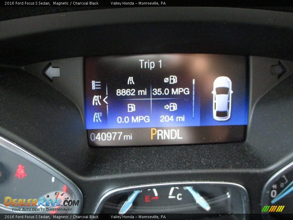 2016 Ford Focus S Sedan Magnetic / Charcoal Black Photo #20