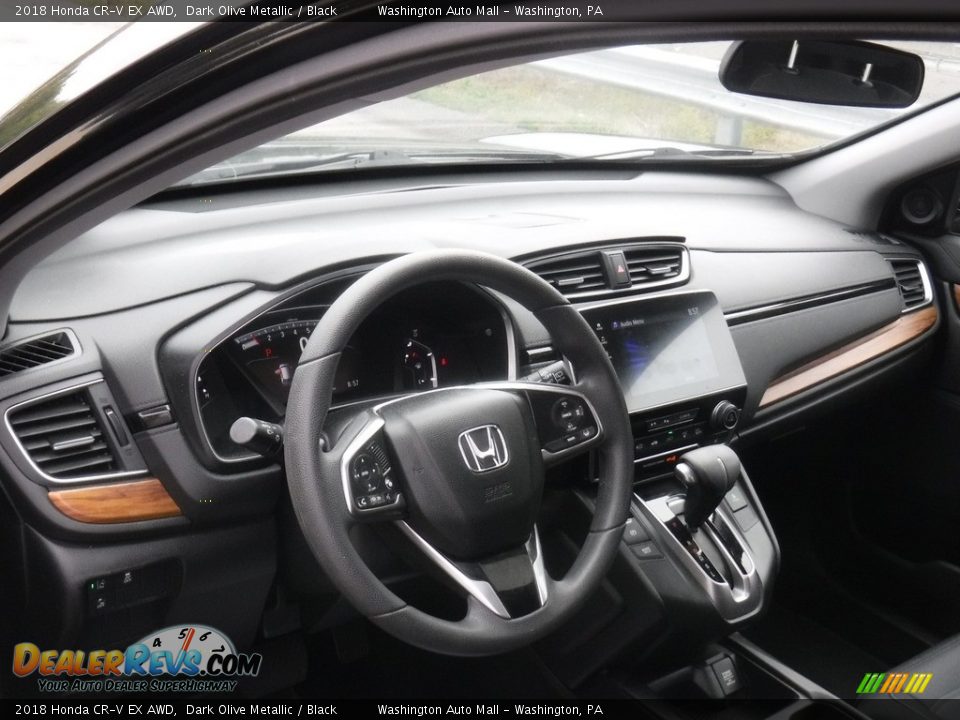 2018 Honda CR-V EX AWD Dark Olive Metallic / Black Photo #18