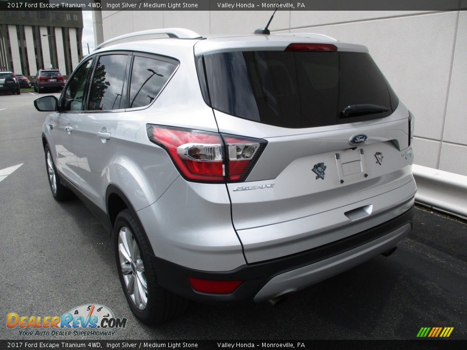 2017 Ford Escape Titanium 4WD Ingot Silver / Medium Light Stone Photo #3