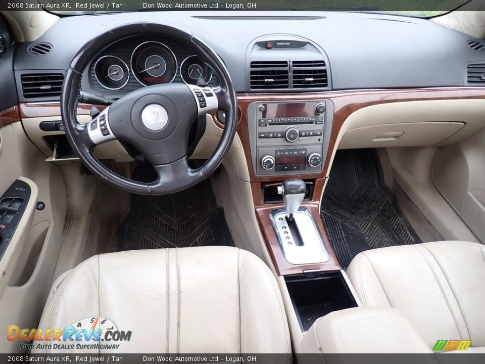 2008 Saturn Aura XR Red Jewel / Tan Photo #13