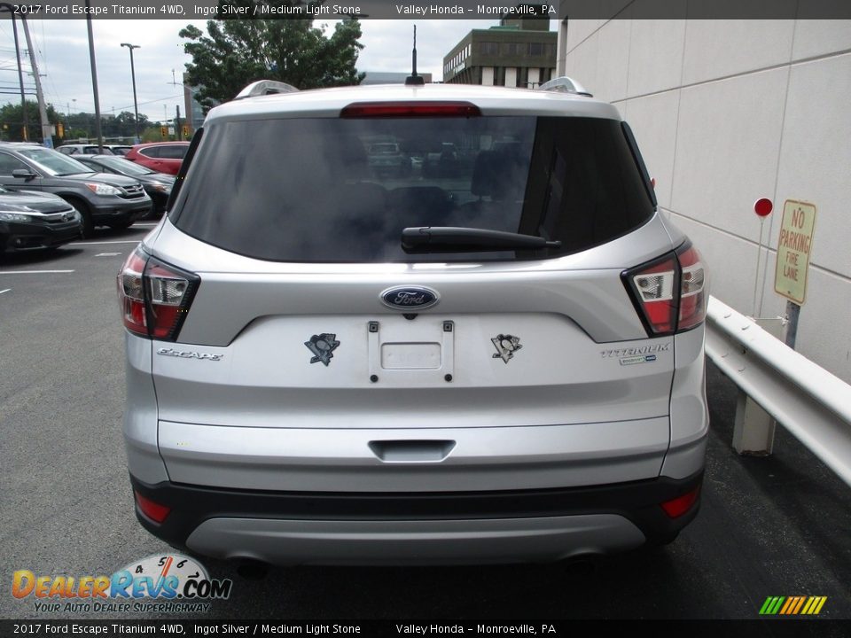 2017 Ford Escape Titanium 4WD Ingot Silver / Medium Light Stone Photo #4