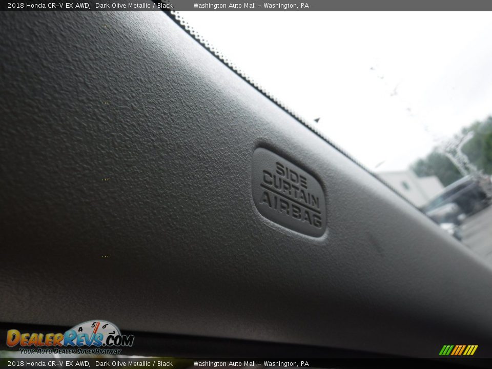 2018 Honda CR-V EX AWD Dark Olive Metallic / Black Photo #22